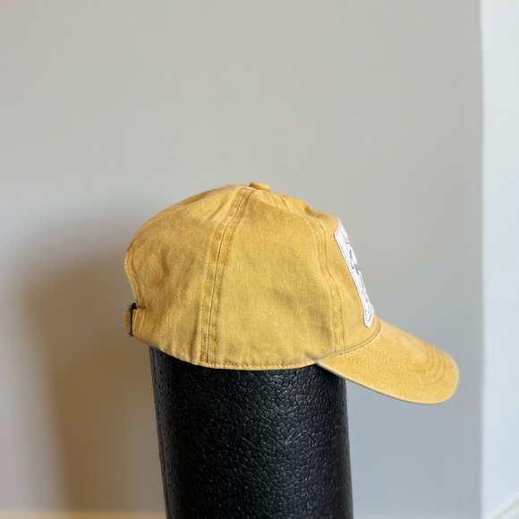 Yellow Cap with Inspirational Embroidery Mustard Thankful Patch Hat - Picture 7 of 10